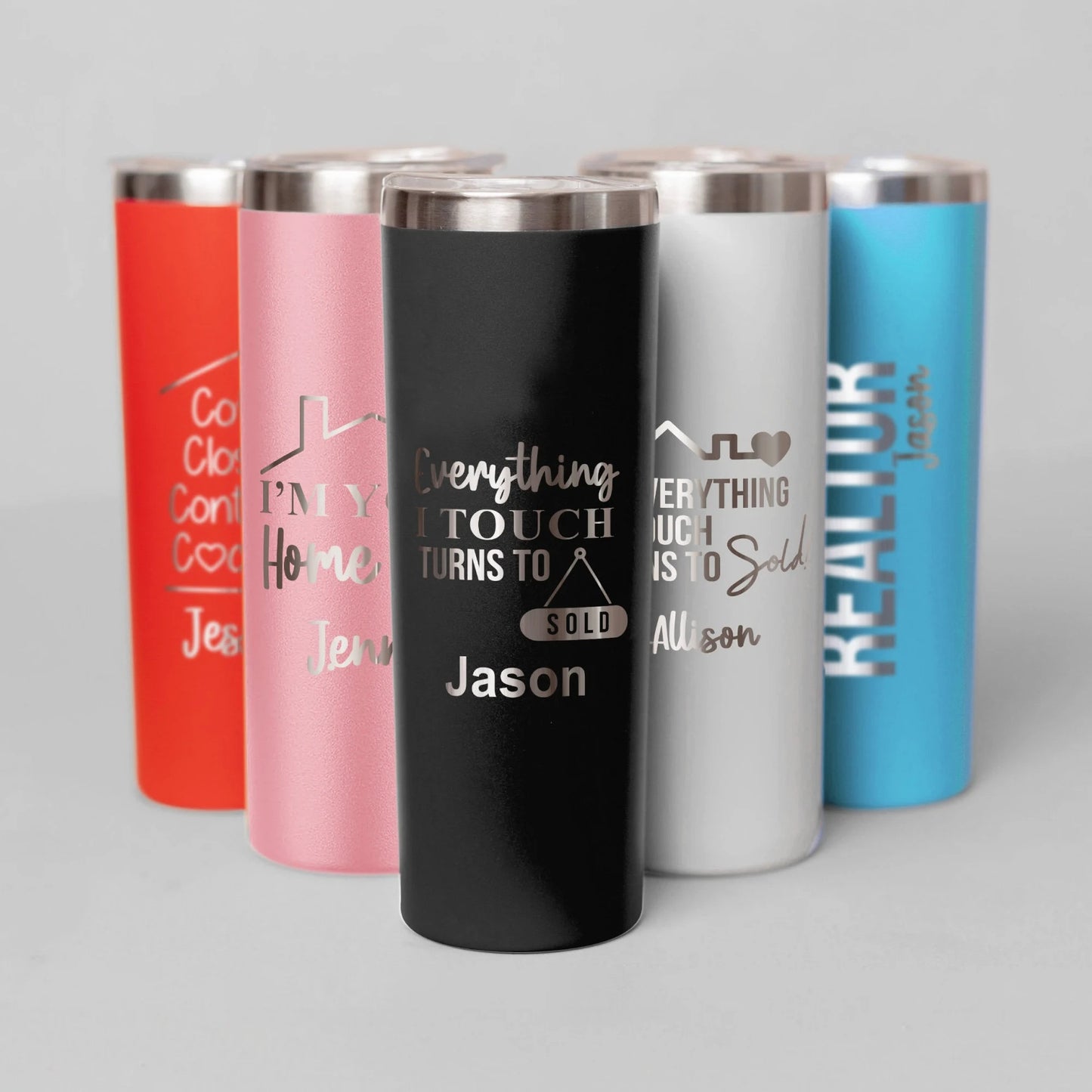Custom Engraved Realtor Marketing 20oz Tumbler