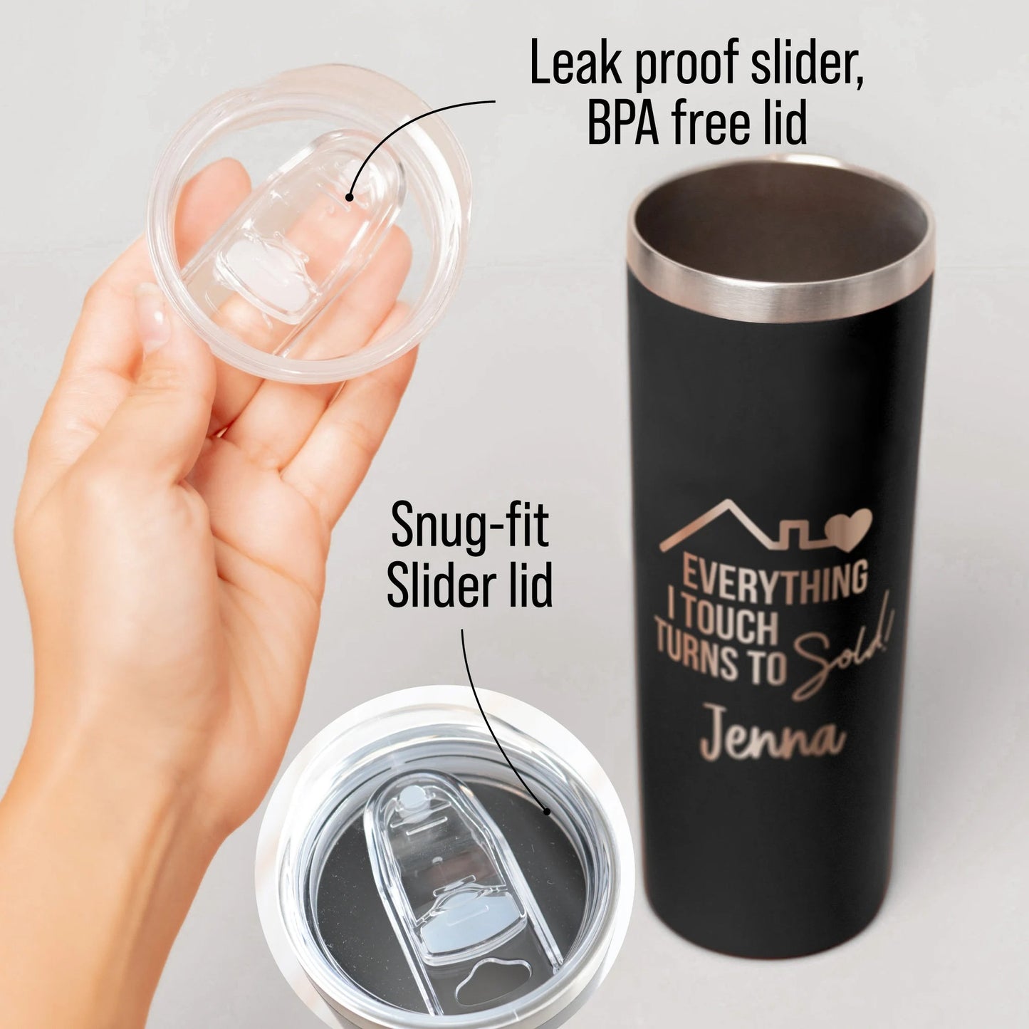 Custom Engraved Realtor Marketing 20oz Tumbler