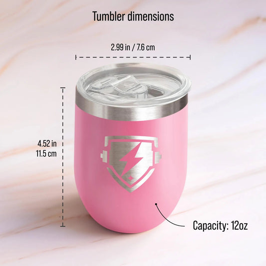 Custom Promotional 12oz Engraved Logo Tumbler
