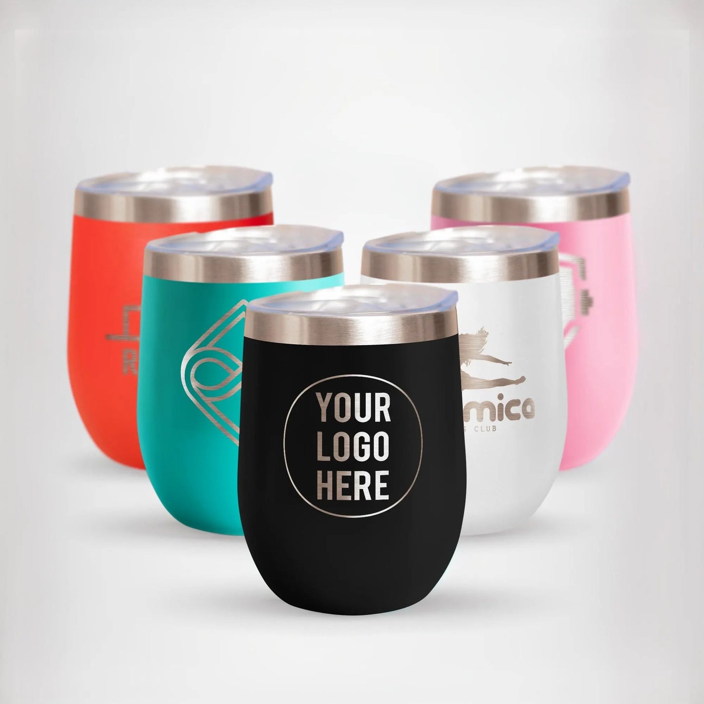 Custom Promotional 12oz Engraved Logo Tumbler