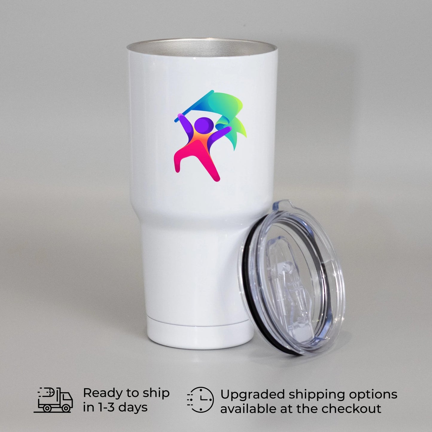 Custom Promotional 30oz Full Color Logo Tumbler