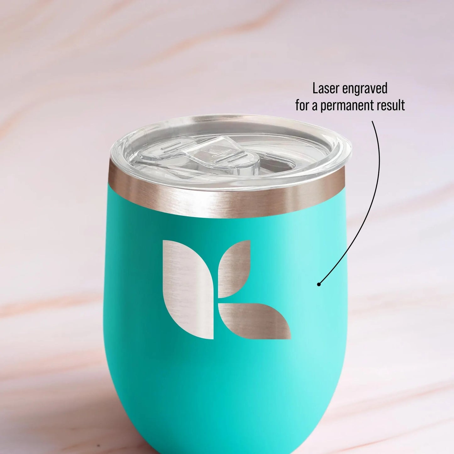 Custom Promotional 12oz Engraved Logo Tumbler